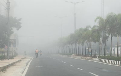 Foggy Morning in Agartala City on November 25.